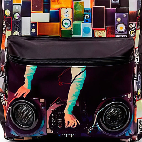 Mochila MOJO con Bocinas - DJ Edition, Lleva el Ritmo Contigo