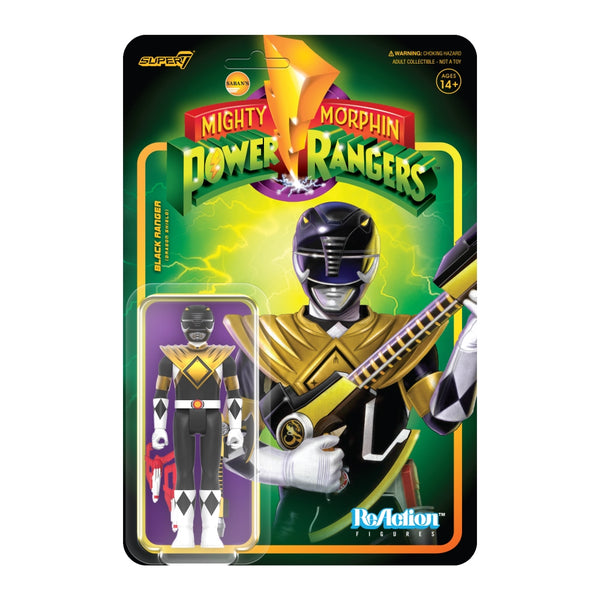 Figura Coleccionable Mighty Morphin Power Rangers Ranger Negro SW4 Super 7